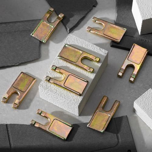 5 Sets Spiral Drill Teeth 35 Size with Rubber Strips, for Digging Crumbly Rock, Soil, Bricks and More 5