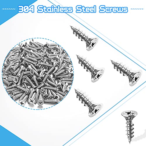 Stainless Steel L Bracket Corner Braces + Screws, Small Corner Bracket for Wood, Heavy Duty Metal Right Angle Bracket for Wooden Shelves Table Chair Bed Cabinet Furniture