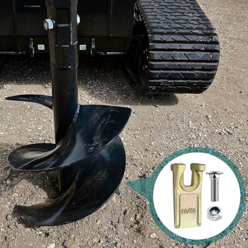 4 Sets Degree Spiral Drill Teeth with Hardware, for Digging Crumbly Rock, Soil, and More 4