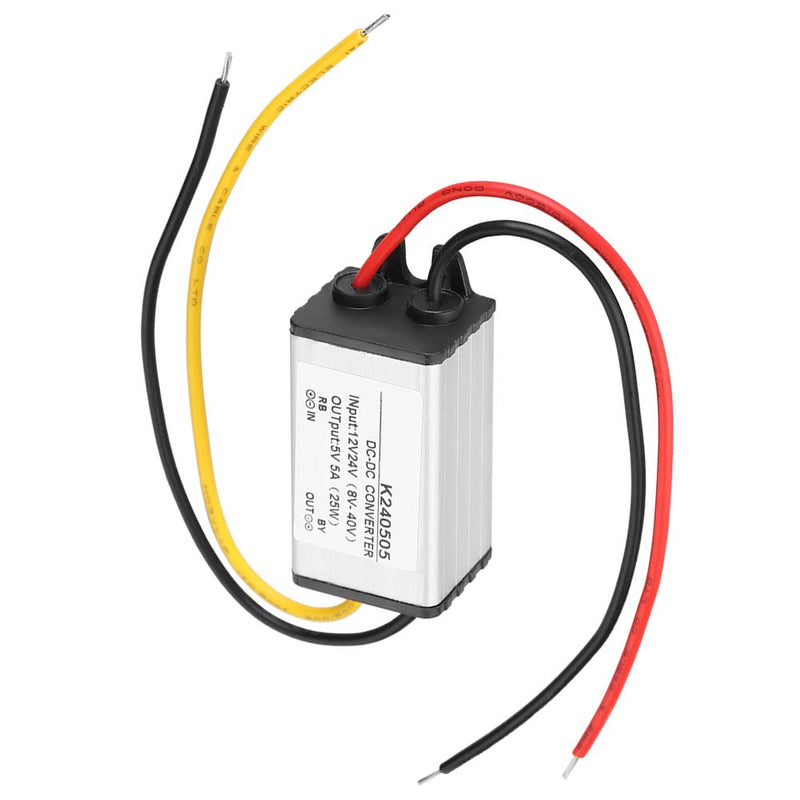 Jadeshay voltage converter, step-down converter DC-DC 12V / 24V to 5V 5A step-down converter step-down power supply module converter module voltage regulator for car LED screen, water pump #02