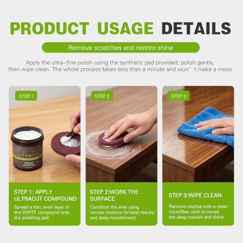 2026 New Multi-Surface Ultracut Polishing Compound with Pad - 100G/3.53OZ