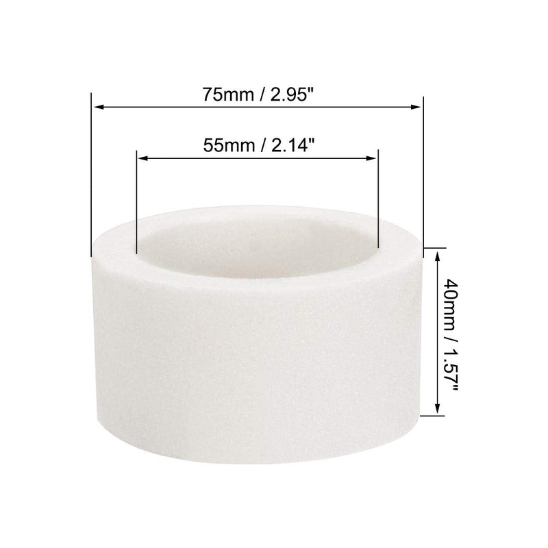 sourcing map 2pcs Grinding Wheel Aluminum Oxide Grinding Wheel 3 Inch 80 White