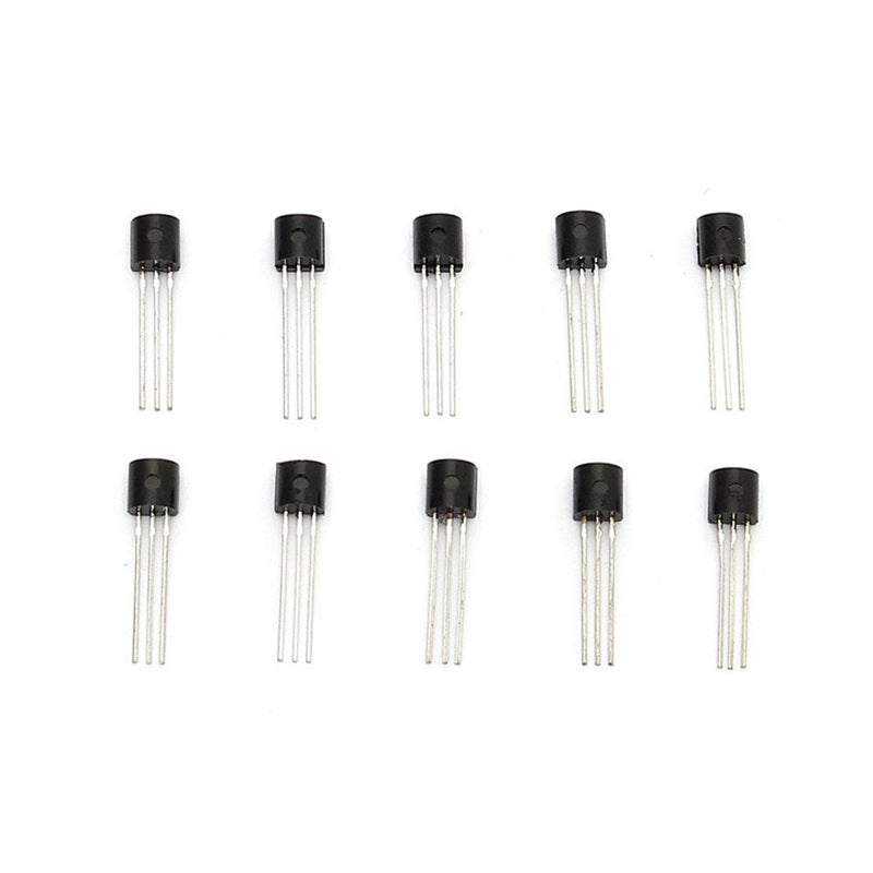 DollaTek 10 Values 200PCS NPN PNP Power Transistor Assortment Assorted Kit BC327-BC558 with Clear Plastic Box