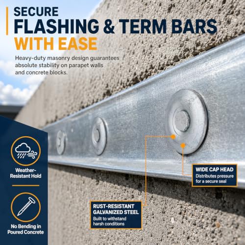 Moxweyeni 2 Pounds 1'' Metal Cap Nail Bulk Masonry Roofing Insulation Nail 1''