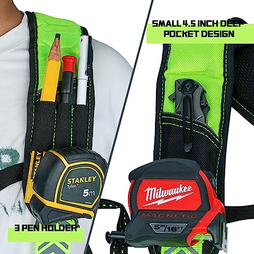 KUNN Tool Belt Suspenders Reflective & Electrical Tape Holder Reflective Tape Thong