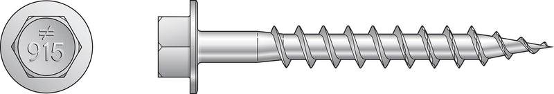 Simpson Strong-Tie SD9112R100 Strong-Drive® SD Connector Screw — #9 x 1-1/2 in. 1/4-Hex Drive, Mech. Galv. (200-Qty)