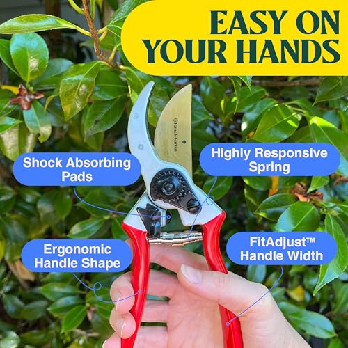 Haus & Garten ClassicPRO Titanium Bypass Pruning Shears and Replacement Springs Bundle