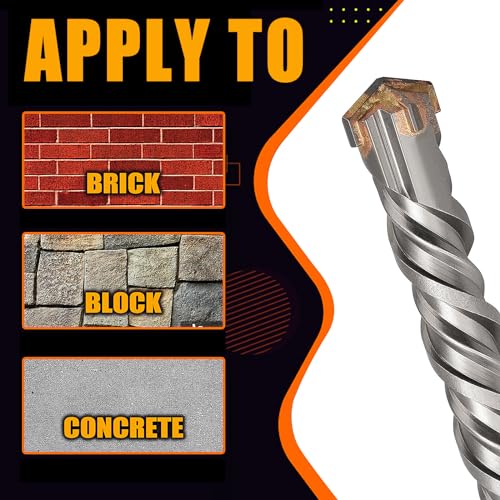 5/8" x 39" SDS Max Rotary Hammer Drill Bit, Carbide Tipped Concrete Bit 5/8 in x 39 in