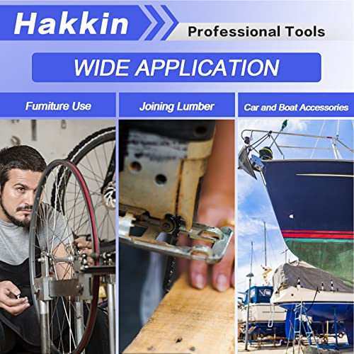 Hakkin 120PCS 5/16-18 Hex Bolts and Nuts Kit, Length 3/4",1”,1-1/2",2",2-1/2”,3”, 5/16” Heavy Duty Nuts and Bolts Screws Flat & Lock Washers Kit, Grade 8.8 Carbon Steel Machine Screw Assortment Kit H 5/16-18 Hex Bolts Black (120pcs)
