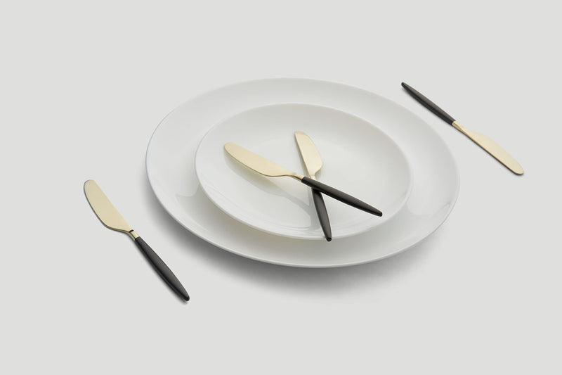Cambridge Gaze Black & Champagne Spreaders, Set of 4, 0, Two-Tone Satin