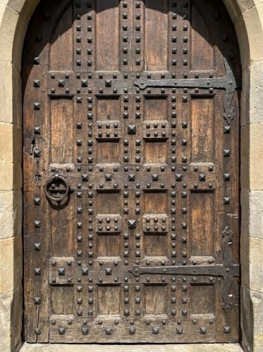 (10) 1.5" Pyramid Head Clavos Black Iron – Authentic Door Gate Furniture Rustic Door Stud Antique Nail-Hand Forged