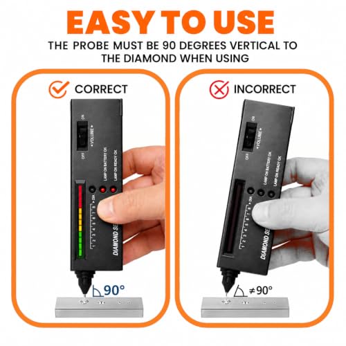 SKEAP Jewelry Testing Kit – Professional Diamond Tester & Gold Testing Kit, Includes Diamond Tester Pen, Jewelry Scale, Stone File, polishing Knife, etc– Ideal for Home, Jewelry Stores & Pawn Shops
