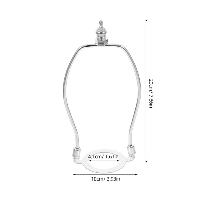 Amosfun Alloy Floor Lamp Holder with Harp Holder Replacement Parts for Table Lamps and Floor Lamps Accessories 7.87 x 3.94 x 2.28 Inches Silver