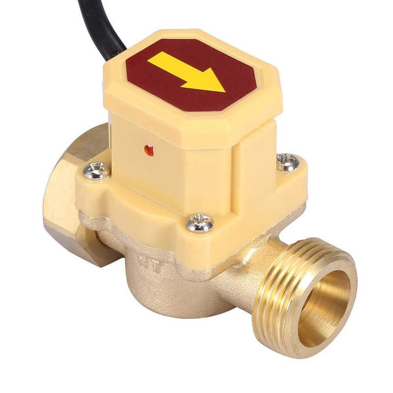 Flow Sensor Switch Thread G3/4-G3/4 Water Pump Adjustable Flow Sensor Pressure Automatic Switch 220V (Model: HT-200)