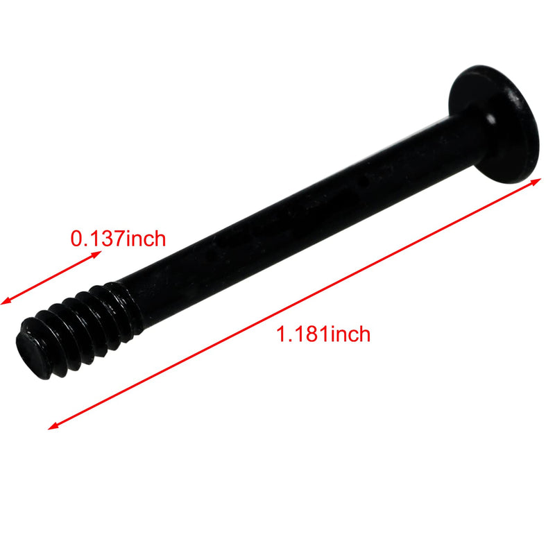 30pcs Computer Case Fan Screws - 3cm Black Vibration Reducing Mount Screws for PC Cooling Fan