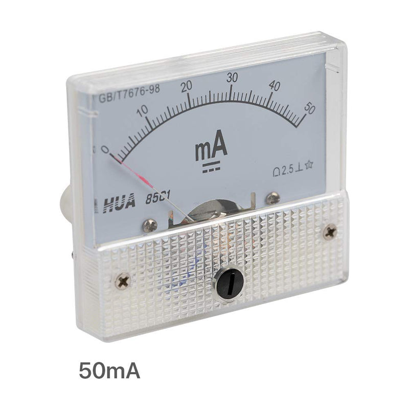 Cloudray Ammeter Gauge DC 0-30mA Analog Current Panel 85C1 2.5 Accuracy for Auto Circuit Measurement Tester (DC 30mA)