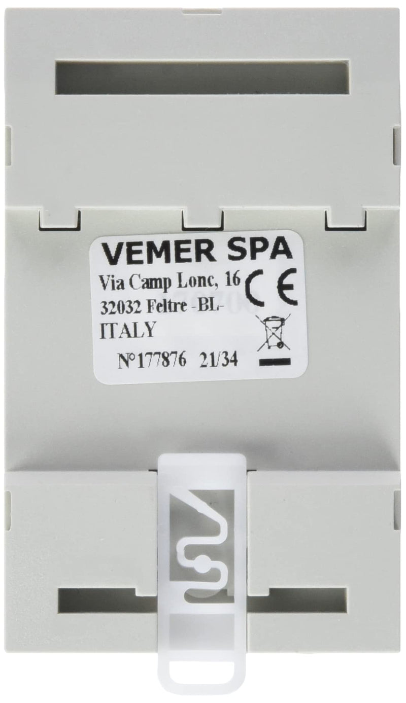 VEMER VN320800 TMC 40/24 - Transformer for DIN rails with primary voltage 230V, secondary voltage 12-24V and power 40VA, white
