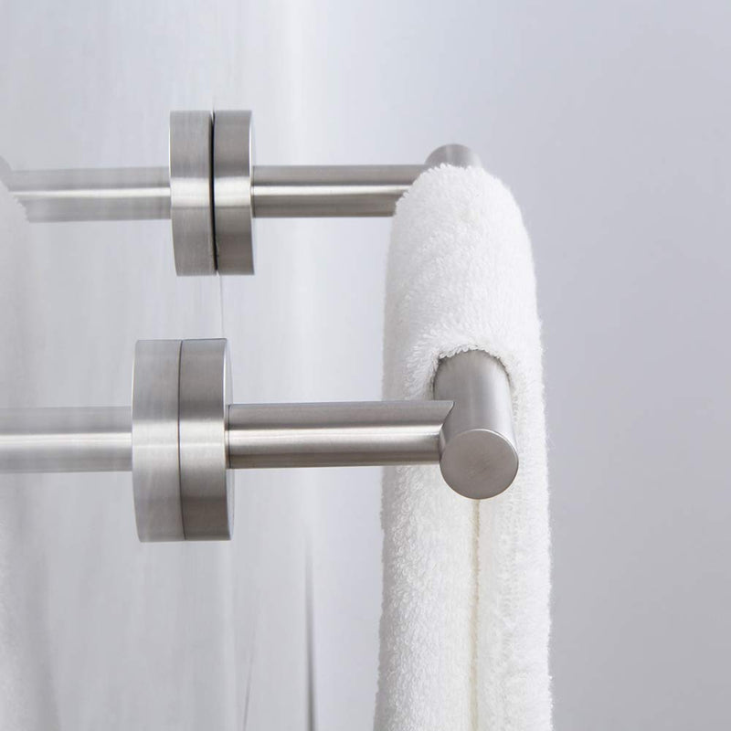 kimzcn 9-Inch Hand Towel Bar SUS304 Stainless Steel Bathroom Towel Holder Kitchen Dish Cloth Hanger RUSTPROOF Wall Mount Brushed Finish
