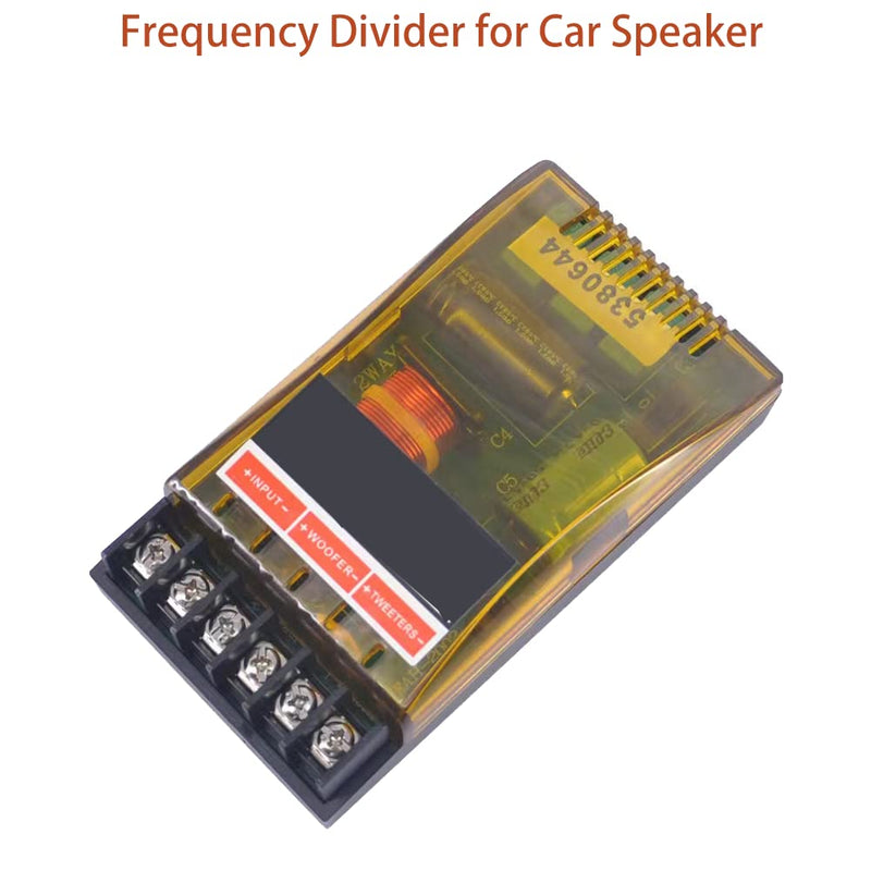 2 Way Car Audio Speakers Two Crossover Divider Crossover Filter,2PCS Speaker Frequency Divider 2 Way Frequency Divider for Car Speaker 150W 2Way 2 Unit Audio Frequency Divider for Car Audio