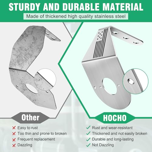 HOCHO Watermelon Light Bracket, Watermelon Mirror Turn Signal Bracket, Stainless Steel Turn Signal Light Mounting Plate-2 Pcs Mounting Plate Holder Only Bracket 1