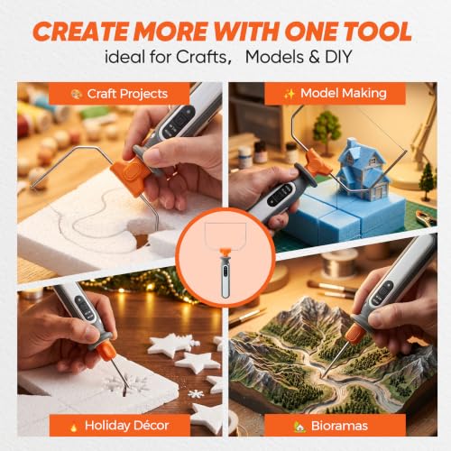 SakerNeo Cordless Hot Wire Foam Cutter, Electric Styrofoam Cutting Tool