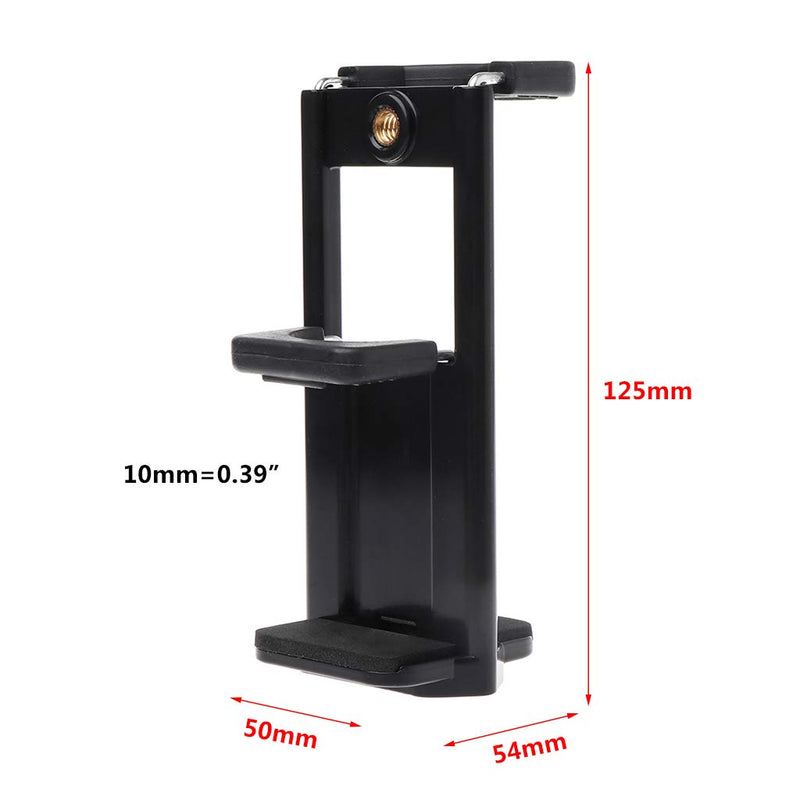 Phone Holder,Tripod Mount Clamp 1/4" Thread Stand Tablet Bracket Extendable Adapter Adjustable for Smartphone