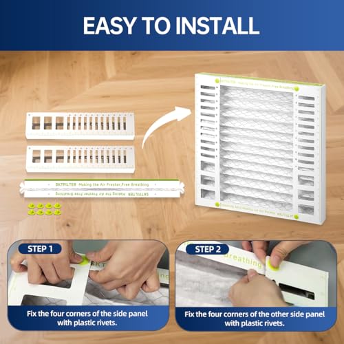 20X20X2 Air Filter AC Furnace MERV 13 Comparable with MPR 1900 FPR 10 HVAC Air Condition cabin Vent Fan Electrostatic Pleated Actual Size 19.75 x 29.5 x 1.75 6 Packs