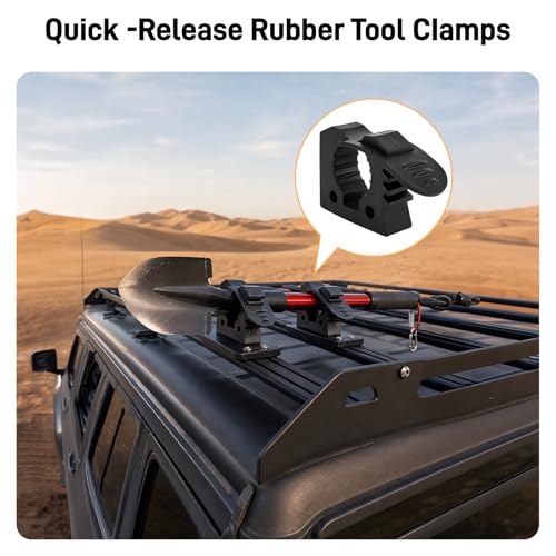Kryonix Rubber Tool Clamp, Quick Release Rubber Clamp Mount Kit Fits 12PCS