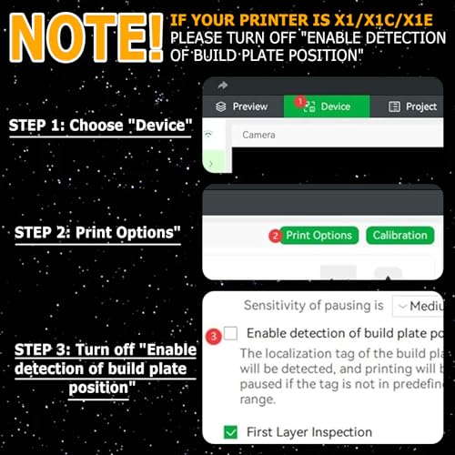 Double-sided printing PEI print bed PEO-PET 3D Printer for Bambu-Lab X1/P1/A1, 257 x 257 mm Double Sided Special Materials Spring Steel Plate Print Bed