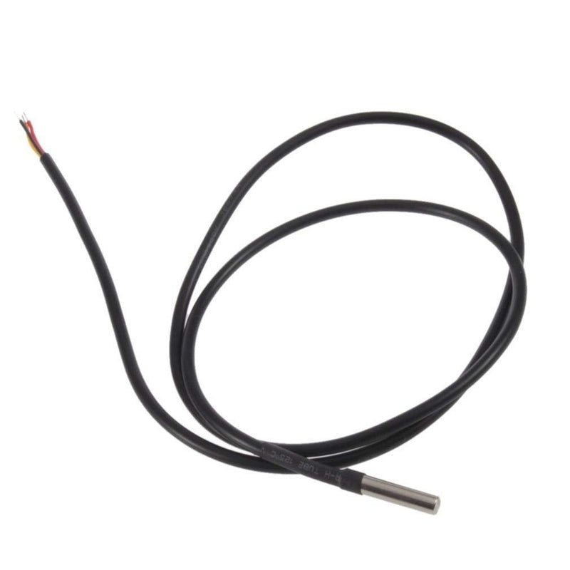 Aideepen 5 x 2 m Cable Temperature Digital Thermal Probe Sensor DS18B20 Stainless Steel Probe Accurate Reading Temperature -55 °C to + 125 °C 2M
