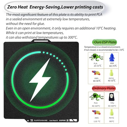 2025 launches new power-saving PEI cool plate, 257x257mm texture heatingbed low temperature printing Pla plate for Bambu lab X1/A1/P1S/X1C/X1E/P1P 3D printer