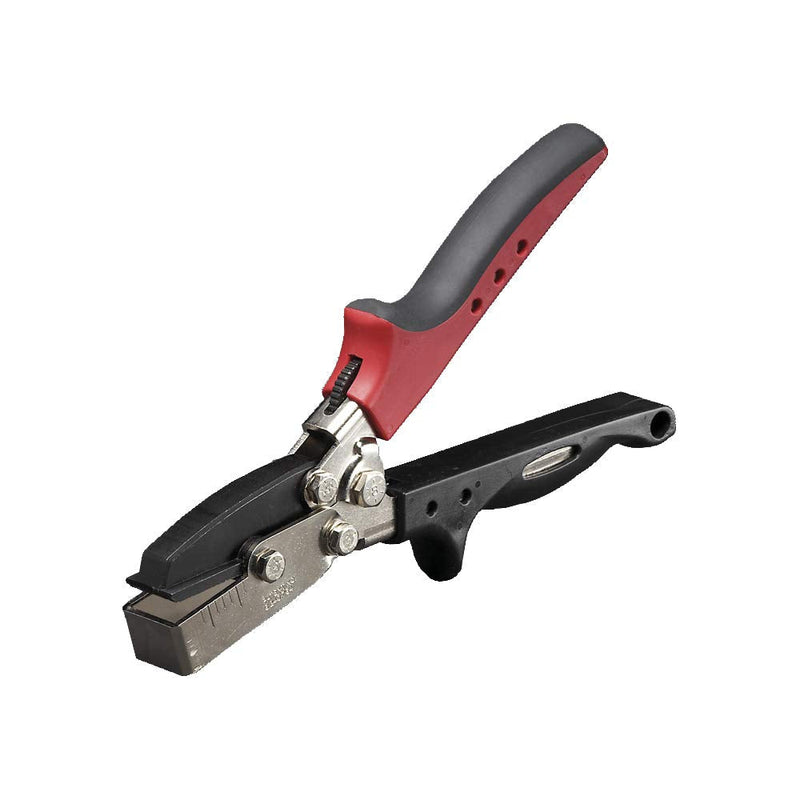 Malco REDLINE ¾” J Channel Cutters – 1” knockout – for drain tabs, downstream notch cutouts and miter trim cuts JCC75R - Ergonomic Handle 3/4 In.