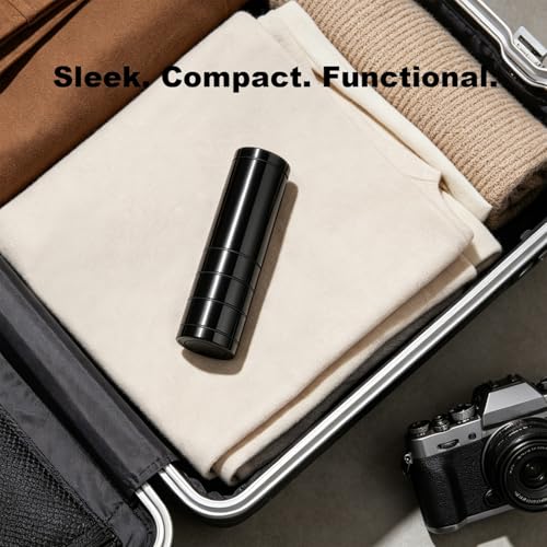 Portable Manual Kitchen Grinder with Storage Compartment Black