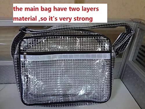 15.7inch ESD anti-static cleanroom engineer bag for semiconductor cleanroom clear pvc bag one piece black