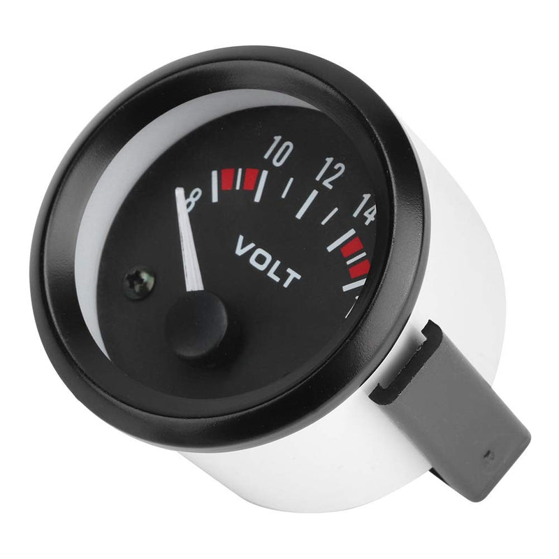 Voltage Meter Gauge, 12V Voltage Gauge, Car Voltage Tester, Car Universal Voltmeter 52mm/2in Voltage Meter Gauge 8-16V BX100007 Fits for Most Car