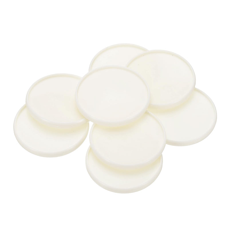 PATIKIL 2 inch Plastic Book Binding Discs, 8 Pack Discbound Expansion Discs Round Binder Rings for DIY Notebook Planner, White