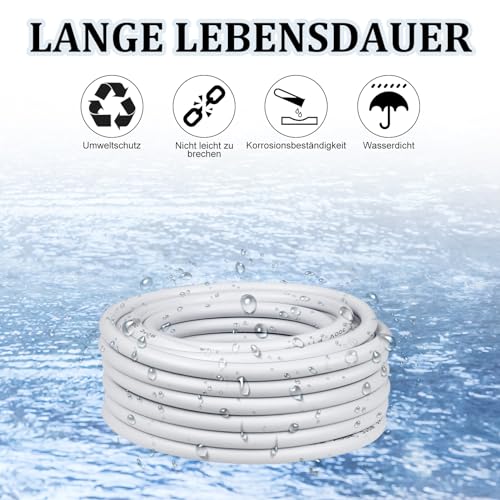 5 Metres 16AWG 3 x 1.5 mm² Electric Cable, 3 Core Cable 5V/12V/24V/300V White Tinned Copper Cable, Flexible and Soft, Low Impedance, High Temperature Resistance Extension Cable 5 metres 16AWG-3C (3 x 1.5 mm²)