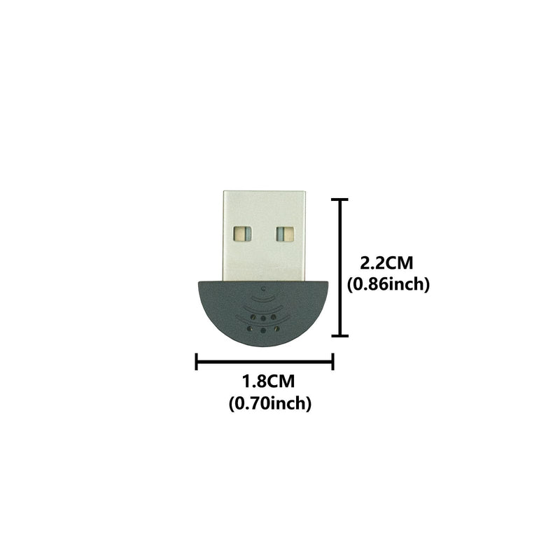 Mini USB microphone, plug and play, driver-free, mini mic for Mac desktops and laptops are convenient and practical. Ideal for web chat, gaming, and video conferencing (Black) Black