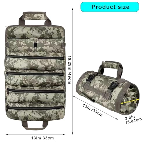 Electrician's Tool Bag Roll Up Portable Heavy Duty Motorcycle Organizer