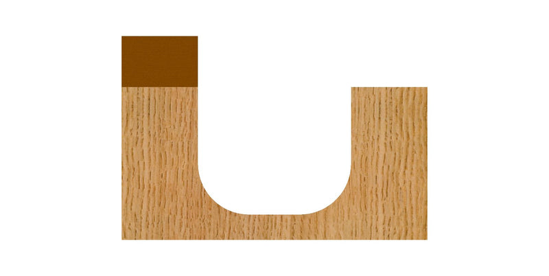 Whiteside Router Bits 1374B Bowl and Tray Bit - 1/4-Inch Radius, 3/4-Inch Cutting Diameter, 5/8-Inch Cutting Length, and 1/2-Inch Shank