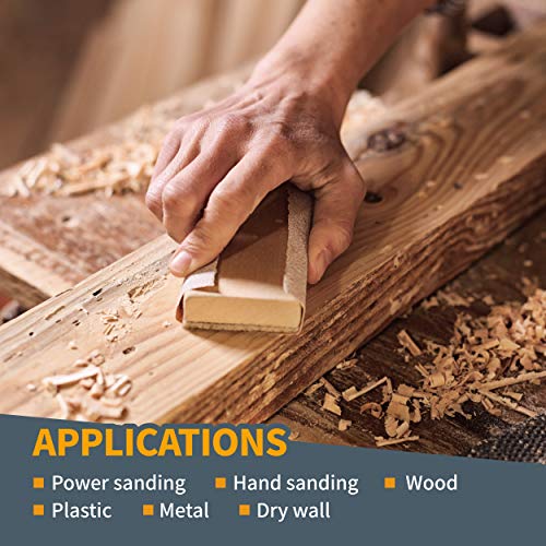 POWERTEC 4RA1108 Longboard Continuous Roll 2-3/4” By 25 Yard Sanding Paper, Gold 180 Grit Aluminum Oxide Abrasive Adhesive Backed Sandpaper for Woodworking 2-3/4x25, 180 Grit