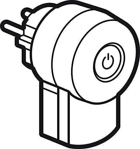 Legrand, protective contact plug with illuminated LED switch ON/OFF, double function plug, German standard, 16 A, 230 V, max. 3680 W, with cable connection up to 3 x 1.5 mm², color: white/gray, 050409 Schuko plug with LED -Switch