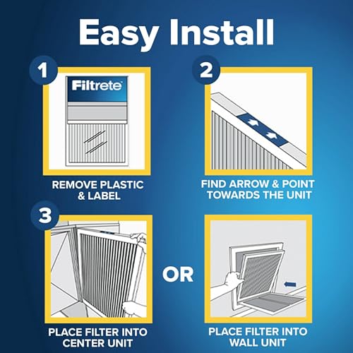 Filtrete 16x25x1 AC Furnace Air Filter, MERV 14, MPR 2500, Premium Ultra Fine Particle, 3-Month Pleated 1-Inch Electrostatic Air Cleaning Filter, 2-Pack (Actual Size 15.69 x 24.69 x 0.81 in)