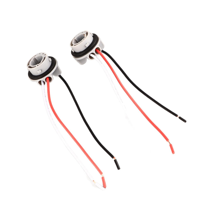 Lamp Holder Plug, Pack of 2 1157 Socket Turn Signal Brake Bulbs Holder Adapter Base Plug Cable