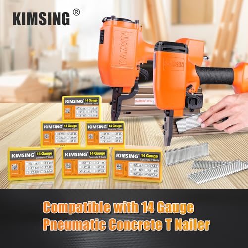 KIMSING 14 Gauge 1-1/2-Inch (38mm) Concrete Nails 800PCS/Box ST38 Nails(800 PCS/BOX)
