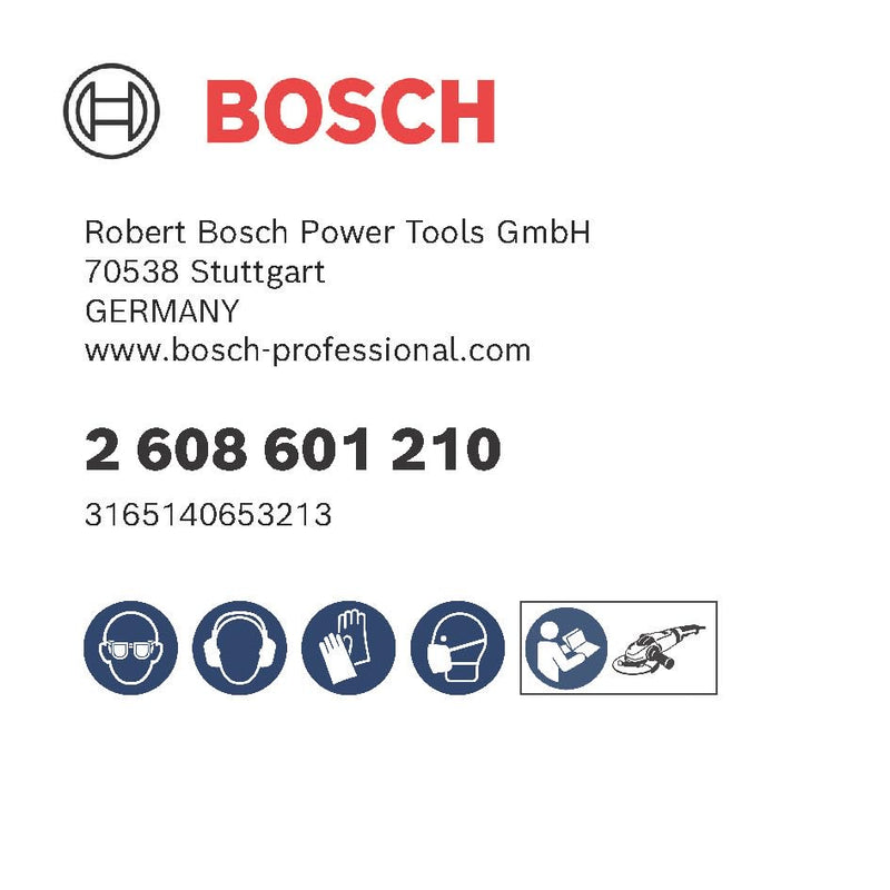 Bosch 1x PRO Backing Pad Soft for Large Angle Grinders, M14 Ø 230 mm