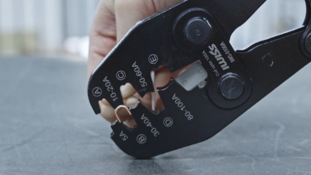 iCrimp Battery Cable Lug Crimping Tool for Open Barrel Lug for AWG 13-3 IWS-5100A