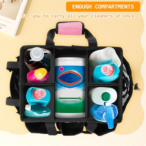 Cleaning Bags for Housekeepers, Cleaning Supply Caddy Under Sink (Pink) Pink