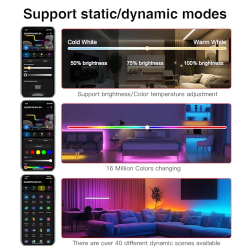 GLEDOPTO Tuya SPI Pixel Controller RGBCCT RGBW RGB WiFi ZigBee LED Controller Dynamic Light Music Synchronisation Compatible with Smart Life Google Assistant Alexa Yandex (206W WiFi SPI) 206W WiFi SPI