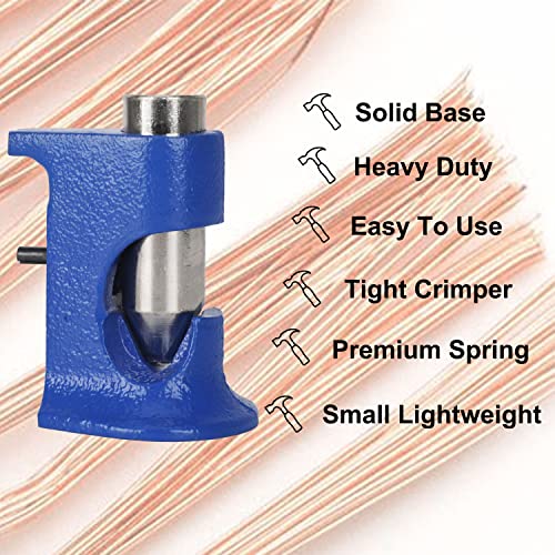 Hammer Lug Crimper Tool, Solid Hammer Crimper for Battery and Welding Cables 16 AWG TO 4/0 Wire Gauge (Blue) Blue